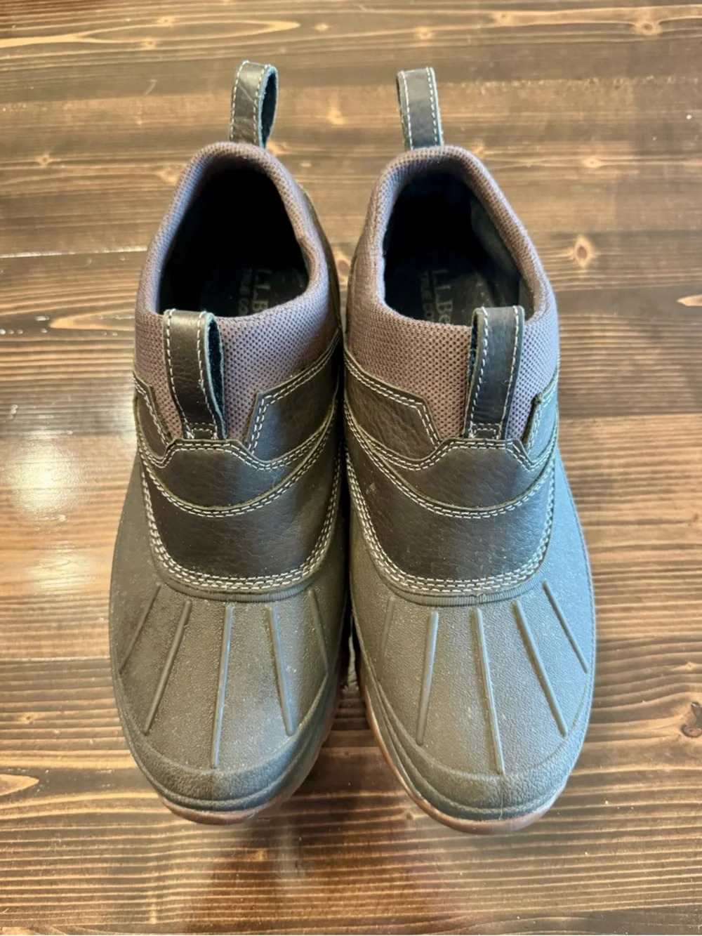 L.L. Bean Men's Storm Chaser 5  Slip-On Rain & Snow Clogs in Brown Size 9.5 Wide